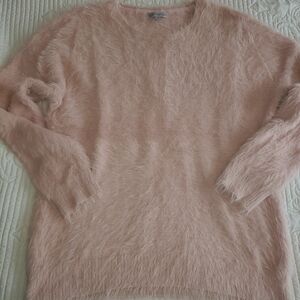 Thompson Fuzzy Pink Crew Neck Sweater
